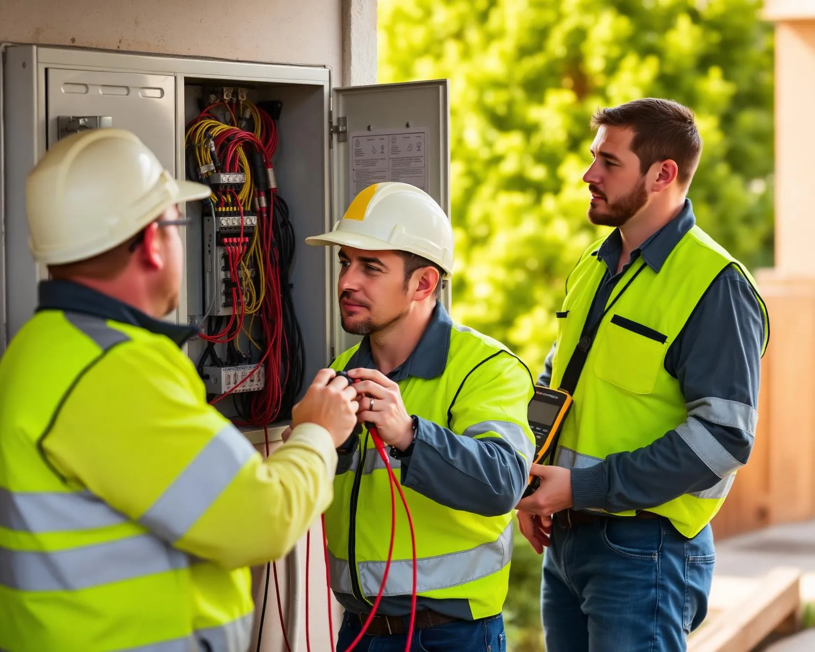 Australian tradies on a job site — the kind of business Leadweb generates leads for